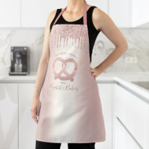 Roos voor bakkerij Gold Glitter Drift Script