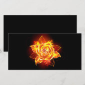 Roos voor bloei aankondiging (Voorkant / Achterkant)