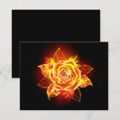 Roos voor bloei aankondiging (Voorkant / Achterkant)