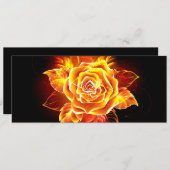 Roos voor bloei aankondiging (Voorkant / Achterkant)