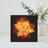 Roos voor bloei aankondiging (Staand voorkant)