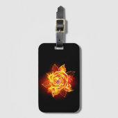 Roos voor bloei bagagelabel (Voorkant (verticaal))