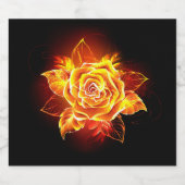 Roos voor bloei bier etiket (Enkel label)