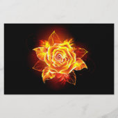 Roos voor bloei briefpapier (Voorkant)