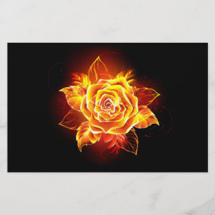 Roos voor bloei briefpapier