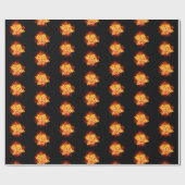 Roos voor bloei cadeaupapier (Vlak)