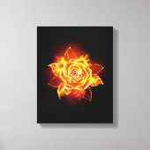 Roos voor bloei canvas afdruk (Voorkant)