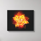 Roos voor bloei canvas afdruk (Voorkant)