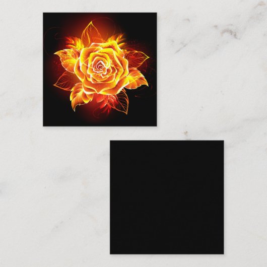 Roos voor bloei contactkaartje (Voorkant / Achterkant)