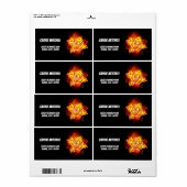 Roos voor bloei etiket (Full Sheet)