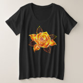 Roos voor bloei grote maat t-shirt (Design voorkant)