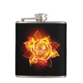 Roos voor bloei heupfles (Voorkant)