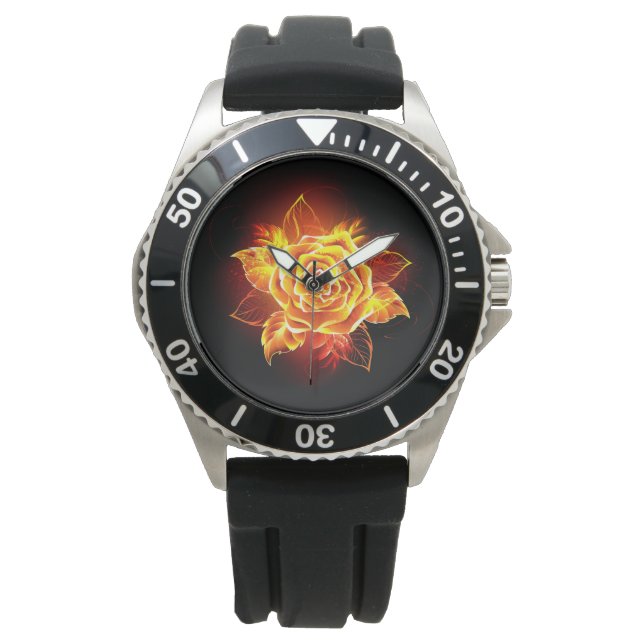 Roos voor bloei horloge (Voorkant)