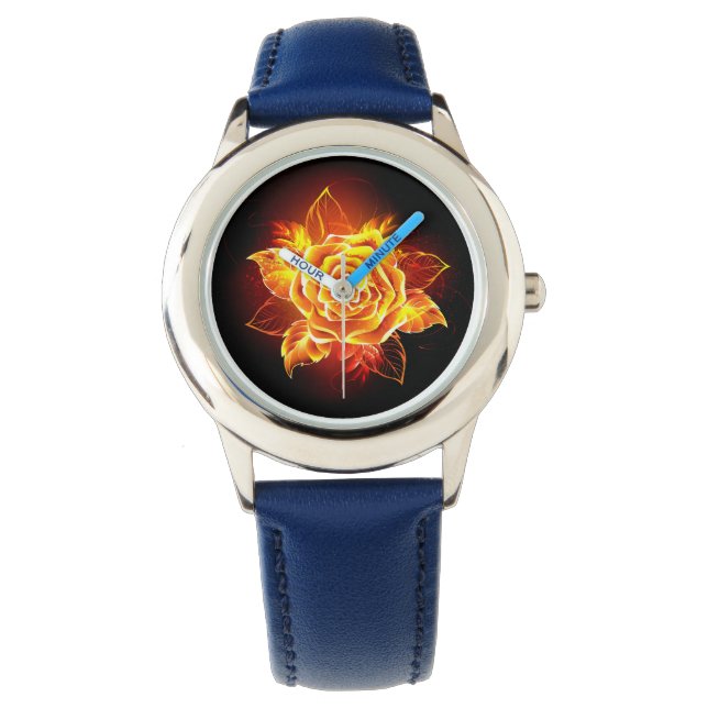 Roos voor bloei horloge (Voorkant)