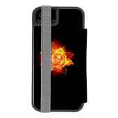 Roos voor bloei incipio iPhone portemonnee hoesje (Agenda Achterkant)