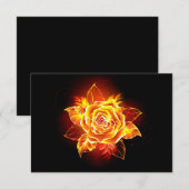 Roos voor bloei kaart (Voorkant / Achterkant)