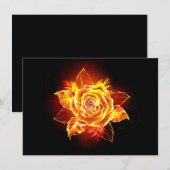 Roos voor bloei kaart (Voorkant / Achterkant)