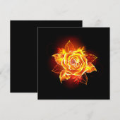 Roos voor bloei kaart (Voorkant / Achterkant)