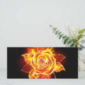 Roos voor bloei kaart (Staand voorkant)