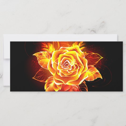 Roos voor bloei kaart (Voorkant)