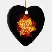 Roos voor bloei keramisch ornament (Rechts)