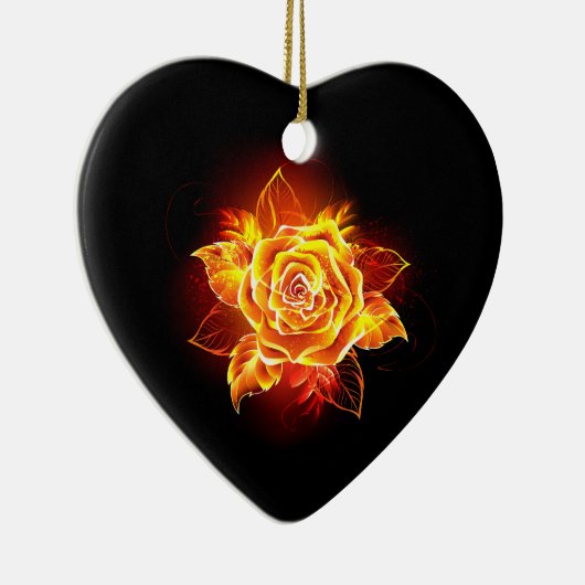 Roos voor bloei keramisch ornament (Rechts)