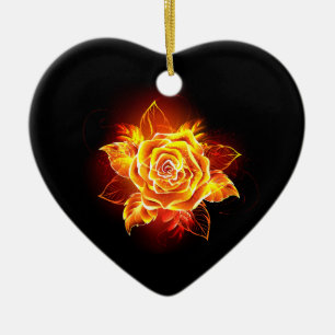 Roos voor bloei keramisch ornament