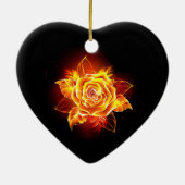 Roos voor bloei keramisch ornament (Achterkant)