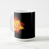 Roos voor bloei koffiemok (Voorkant links)