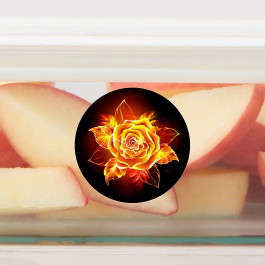 Roos voor bloei labels (Aangebracht)