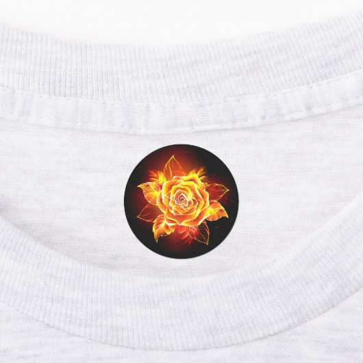 Roos voor bloei labels (Aangebracht)