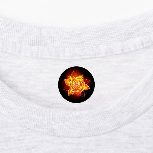 Roos voor bloei labels (Aangebracht)