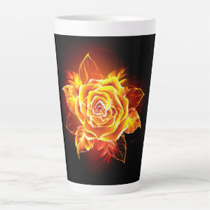 Roos voor bloei latte mok