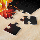 Roos voor bloei legpuzzel (Zijkant)