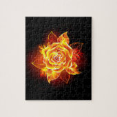 Roos voor bloei legpuzzel (Verticaal)