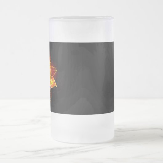 Roos voor bloei matglas bierpul (Center)