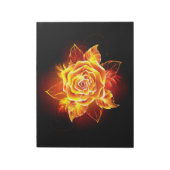 Roos voor bloei notitieblok (Linkerzijde)