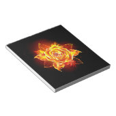 Roos voor bloei notitieblok (Schuin)