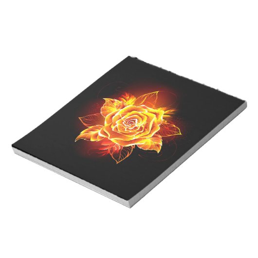 Roos voor bloei notitieblok (Linkerzijde)