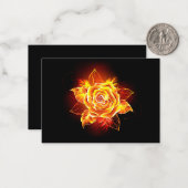 Roos voor bloei notitiekaartje (Voorkant / Achterkant in situ)