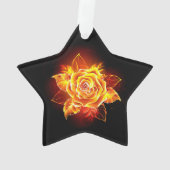 Roos voor bloei ornament (achterkant)