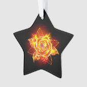 Roos voor bloei ornament (voorkant)