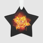 Roos voor bloei ornament (voorkant)