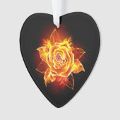 Roos voor bloei ornament (voorkant)