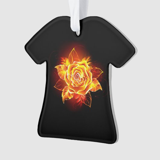 Roos voor bloei ornament (voorkant)