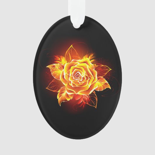 Roos voor bloei ornament (voorkant)