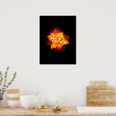 Roos voor bloei poster (Keuken)