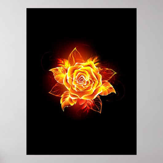 Roos voor bloei poster (Voorkant)