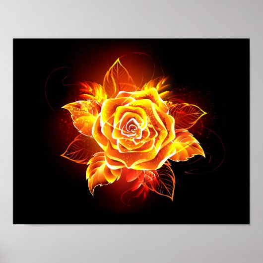 Roos voor bloei poster (Voorkant)