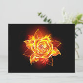 Roos voor bloei programmakaart (Staand voorkant)